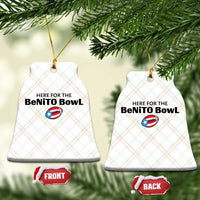 Here For The Benito Bowl Ceramic Ornament Funny Puerto Rican Football Party Celebration