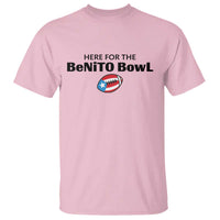 Here For The Benito Bowl T Shirt Funny Puerto Rican Football Party Celebration