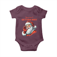 Funny Santa Baby Onesie You Ain't Getting Shit Retro