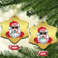 Funny Santa Rizz Xmas Christmas Ornament Merry Rizzmas Sigmas Xmas Gen Alpha Middle School - Wonder Print Shop