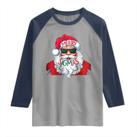 Funny Santa Rizz Christmas Raglan Shirt Merry Rizzmas Sigmas Xmas Gen Alpha Middle School