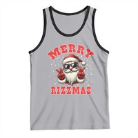 Funny Santa Rizz Christmas Tank Top Merry Rizzmas Claus Funny Xmas