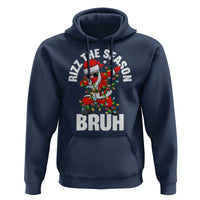 Funny Dabbing Santa Rizz Christmas Hoodie Rizz The Season Bruh Xmas Lights