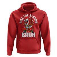 Funny Dabbing Santa Rizz Christmas Hoodie Rizz The Season Bruh Xmas Lights
