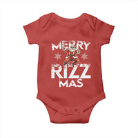 Funny Santa Rizz Christmas Baby Onesie Merry Rizz Mas Cool