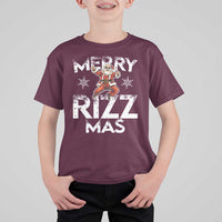 Funny Santa Rizz Christmas T Shirt For Kid Merry Rizz Mas Cool - Wonder Print Shop