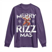 Funny Santa Rizz Christmas Long Sleeve Shirt Merry Rizz Mas Cool