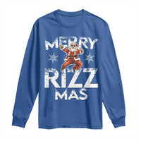 Funny Santa Rizz Christmas Long Sleeve Shirt Merry Rizz Mas Cool