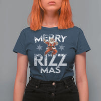 Funny Santa Rizz Christmas T Shirt For Women Merry Rizz Mas Cool - Wonder Print Shop