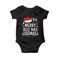 Funny Santa Rizz Christmas Baby Onesie Merry Rizzmas Sigmas