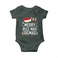 Funny Santa Rizz Christmas Baby Onesie Merry Rizzmas Sigmas