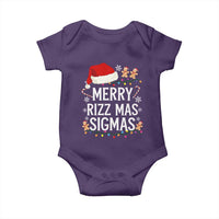 Funny Santa Rizz Christmas Baby Onesie Merry Rizzmas Sigmas