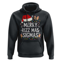 Funny Santa Rizz Christmas Hoodie Merry Rizzmas Sigmas