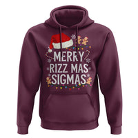Funny Santa Rizz Christmas Hoodie Merry Rizzmas Sigmas