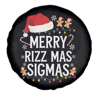 Funny Santa Rizz Christmas Spare Tire Cover Merry Rizzmas Sigmas