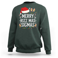 Funny Santa Rizz Christmas Sweatshirt Merry Rizzmas Sigmas - Wonder Print Shop