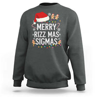 Funny Santa Rizz Christmas Sweatshirt Merry Rizzmas Sigmas - Wonder Print Shop