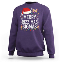Funny Santa Rizz Christmas Sweatshirt Merry Rizzmas Sigmas - Wonder Print Shop