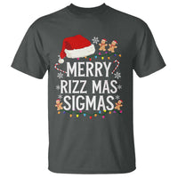 Funny Santa Rizz Christmas T Shirt Merry Rizzmas Sigmas - Wonder Print Shop
