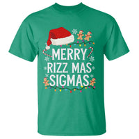 Funny Santa Rizz Christmas T Shirt Merry Rizzmas Sigmas - Wonder Print Shop