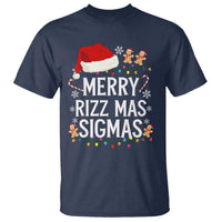 Funny Santa Rizz Christmas T Shirt Merry Rizzmas Sigmas - Wonder Print Shop