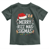Funny Santa Rizz Christmas Toddler T Shirt Merry Rizzmas Sigmas