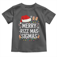 Funny Santa Rizz Christmas Toddler T Shirt Merry Rizzmas Sigmas