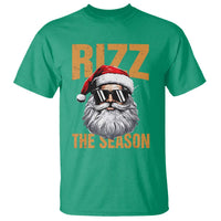 Funny Santa Rizz Christmas T Shirt Rizz The Season - Wonder Print Shop