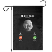 Funny Tuff Baby Meme Garden Flag Tell ‘Em Son AI Niche Baby Motion Holding Laugh - Wonder Print Shop