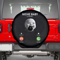 Funny Tuff Baby Meme Spare Tire Cover Tell ‘Em Son AI Niche Baby Motion Holding Laugh - Wonder Print Shop