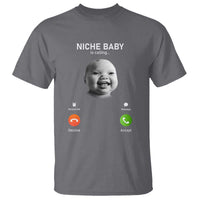 Funny Tuff Baby Meme T Shirt Tell ‘Em Son AI Niche Baby Motion Holding Laugh - Wonder Print Shop