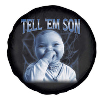 Funny Giggling Niche Baby Is Calling Spare Tire Cover Tuff Baby AI Laughing Gen Alpha Meme - Wonder Print Shop