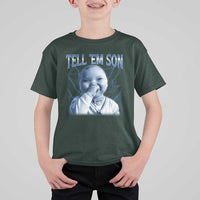 Funny Giggling Niche Baby Is Calling T Shirt For Kid Tuff Baby AI Laughing Gen Alpha Meme - Wonder Print Shop
