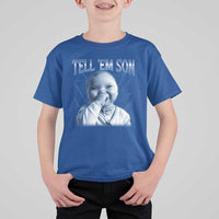 Funny Giggling Niche Baby Is Calling T Shirt For Kid Tuff Baby AI Laughing Gen Alpha Meme - Wonder Print Shop