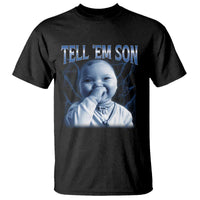 Funny Giggling Niche Baby Is Calling T Shirt Tuff Baby AI Laughing Gen Alpha Meme - Wonder Print Shop