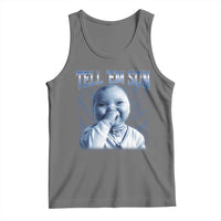 Funny Giggling Niche Baby Is Calling Tank Top Tuff Baby AI Laughing Gen Alpha Meme - Wonder Print Shop