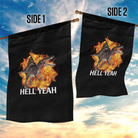 Spinosaurus Racha Explosion Hell Yeah Garden Flag Dinosaur Shrieks Meme Funny Prehistoric Fire Blast - Wonder Print Shop