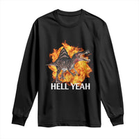 Spinosaurus Racha Explosion Hell Yeah Long Sleeve Shirt Dinosaur Shrieks Meme Funny Prehistoric Fire Blast - Wonder Print Shop