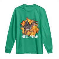 Spinosaurus Racha Explosion Hell Yeah Long Sleeve Shirt Dinosaur Shrieks Meme Funny Prehistoric Fire Blast - Wonder Print Shop