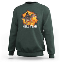 Spinosaurus Racha Explosion Hell Yeah Sweatshirt Dinosaur Shrieks Meme Funny Prehistoric Fire Blast - Wonder Print Shop