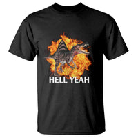 Spinosaurus Racha Explosion Hell Yeah T Shirt Dinosaur Shrieks Meme Funny Prehistoric Fire Blast - Wonder Print Shop