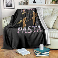 Rigatoni Pasta Lover Marcus The Worm Throw Blanket Retro 90s Bootleg Weird Meme Internet Humor - Wonder Print Shop