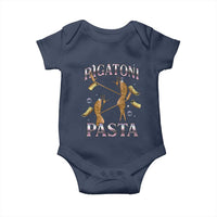 Rigatoni Pasta Lover Marcus The Worm Baby Onesie Retro 90s Bootleg Weird Meme Internet Humor - Wonder Print Shop
