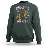 Rigatoni Pasta Lover Marcus The Worm Sweatshirt Retro 90s Bootleg Weird Meme Internet Humor - Wonder Print Shop