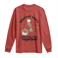 Rigatoni Pasta Chef Marcus The Worm Long Sleeve Shirt We'll Make Some Together Wholesome Weird Meme - Wonder Print Shop