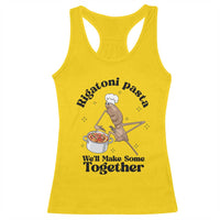 Rigatoni Pasta Chef Marcus The Worm Racerback Tank Top We'll Make Some Together Wholesome Weird Meme - Wonder Print Shop