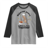 Rigatoni Pasta Chef Marcus The Worm Raglan Shirt We'll Make Some Together Wholesome Weird Meme - Wonder Print Shop