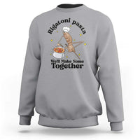 Rigatoni Pasta Chef Marcus The Worm Sweatshirt We'll Make Some Together Wholesome Weird Meme - Wonder Print Shop
