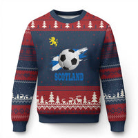 Scotland Soccer Flag Ugly Christmas Sweater Scottish Football Fans Pride - Wonder Print Shop
