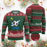 Scotland Soccer Flag Ugly Christmas Sweater Scottish Football Fans Pride - Wonder Print Shop
